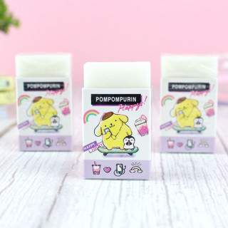 Gomme Sanrio Pompompurin - Happy  sur Tamtokki Boutique Kawaii