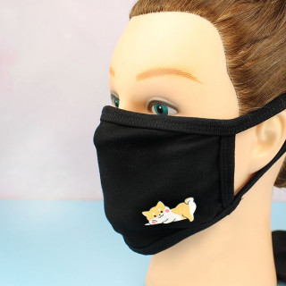 Masque Visage Tissu Petit Shiba  sur Tamtokki Boutique Kawaii