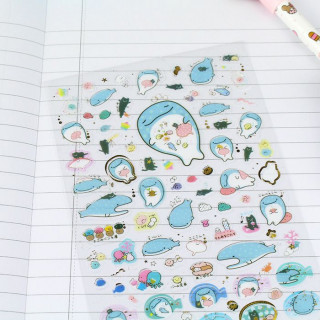 Autocollants San-X Jinbei San - Ocean   sur Tamtokki Boutique Kawaii
